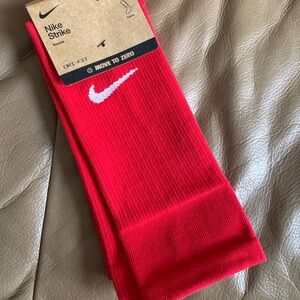Nike Strike Red Athletic Socks
